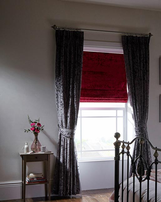 Fuschia Roman Blind